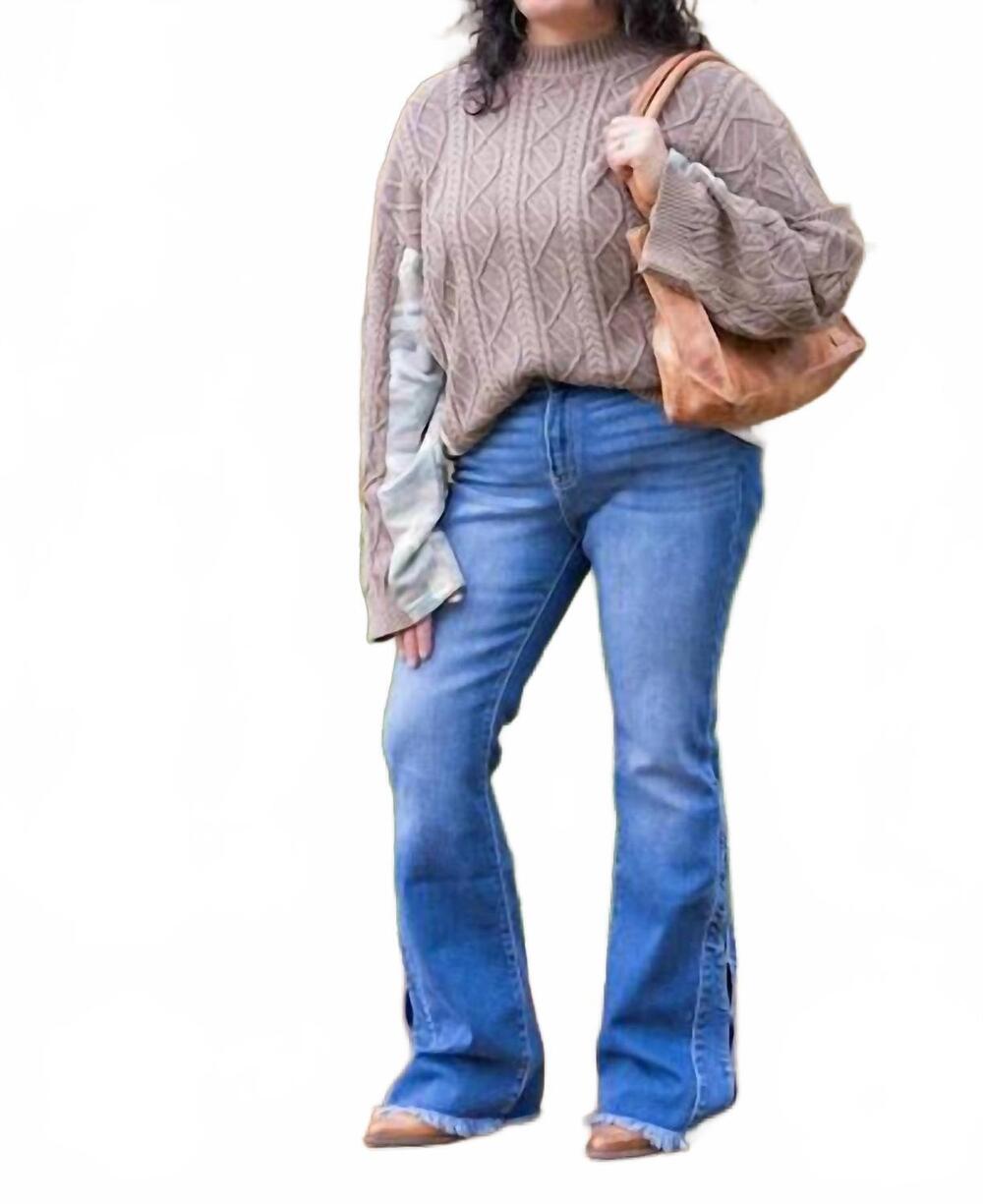 NEW KANCAN rila high rise flare jeans in blue